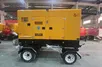 Groupe électrogène diesel insonorisé sur remorque