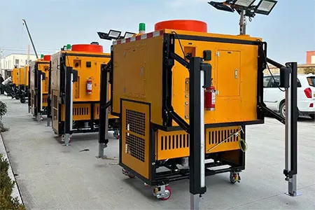 Cabine de drainage mobile à chargement et déchargement automatiques